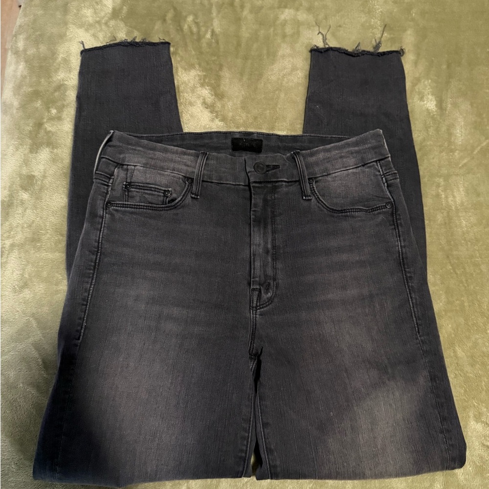 MOTHER THE LOOKER ANKLE FRAY JEANS - BURNING OUT LANTERNS Size 27 - Picture 6 of 11